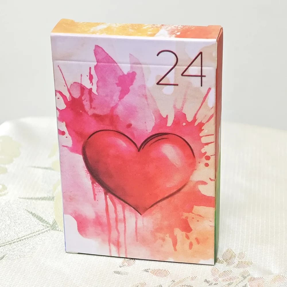 36 carte segreti innocenti Lenormand 9 * 6 cm Colorazione morbida e delicata creata con una natura delicata e fluida di acquerelli