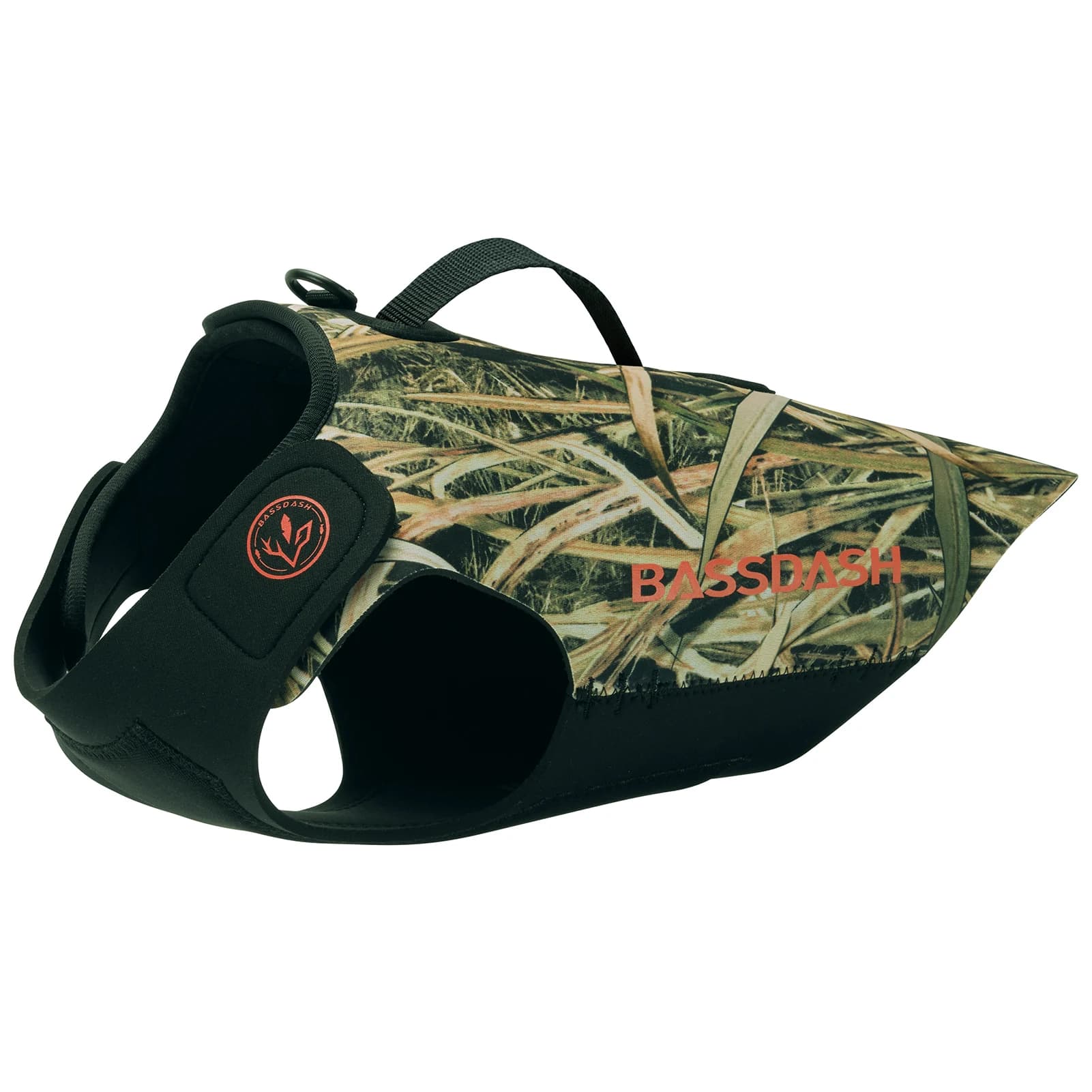 Bassdash Dog Camo gilet da caccia regolabile in Neoprene protezione pettorale impermeabile