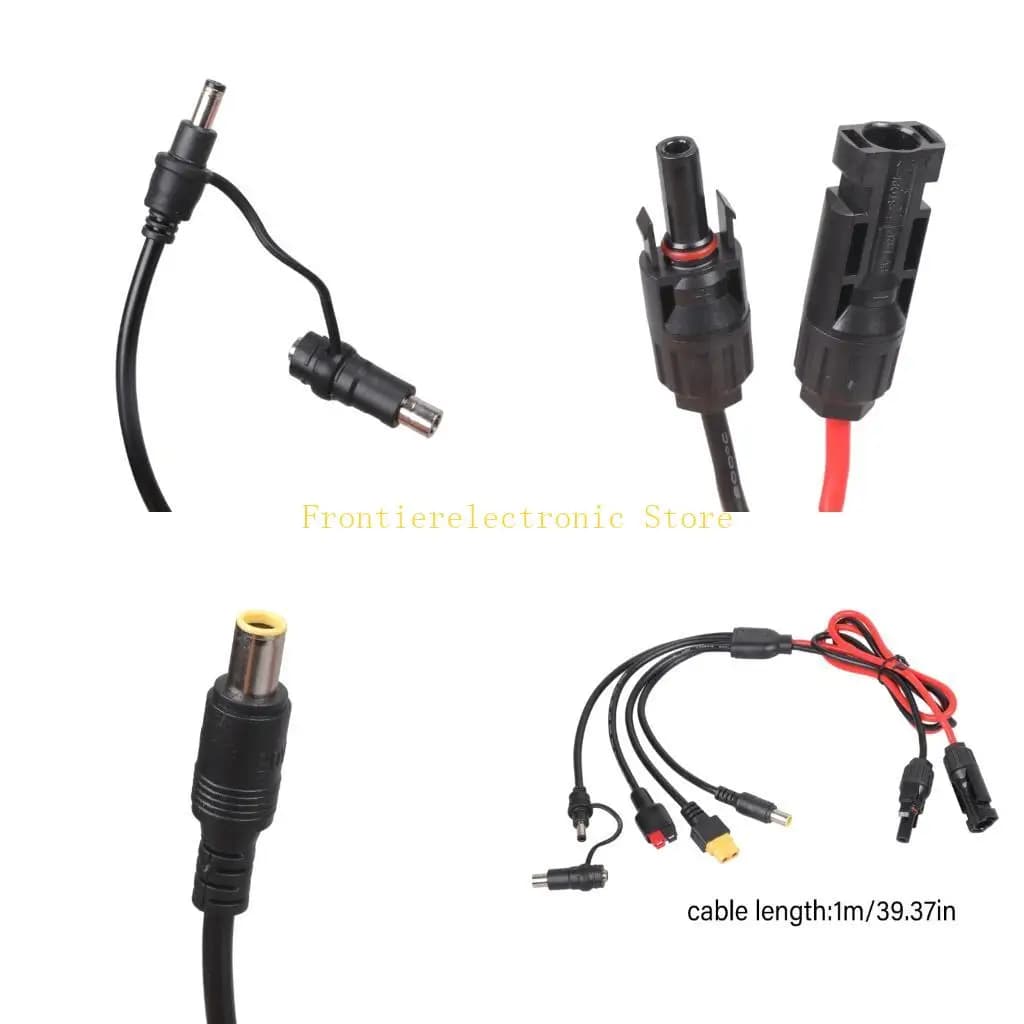 G8DB High Current Solar Panel Cable with 5 Connection Adapters Option 100W Output