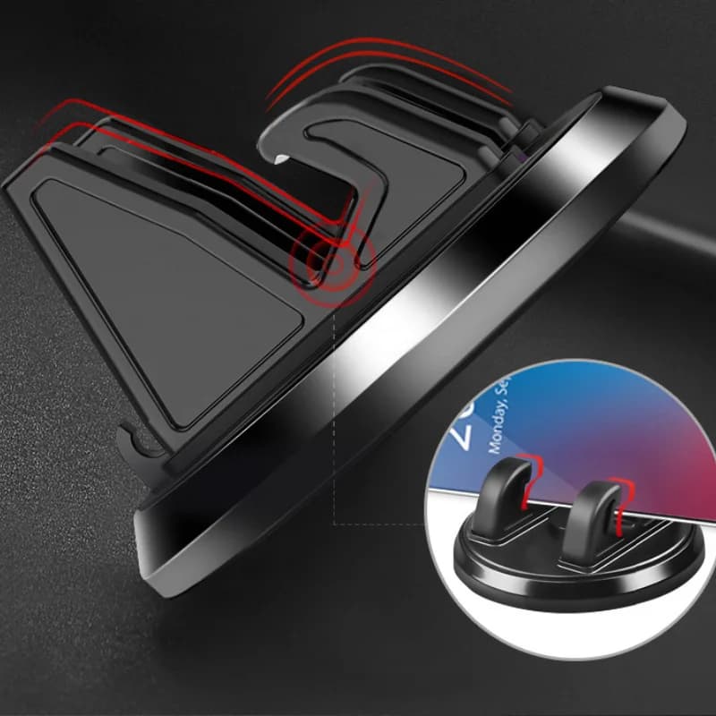 New Car Phone Holder Dashoboard Smartphone Stand 360 Degree Rotation Gear Bottom Design Universal For Phones Support In Car