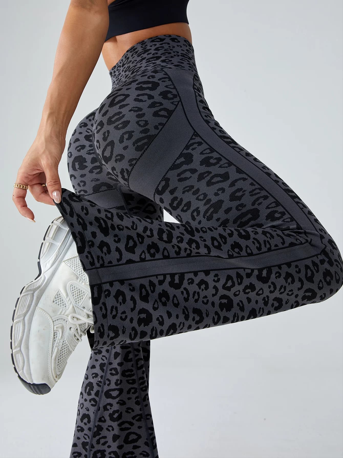 Women's Pants/ Clothing Retro Leopart High Waist Pants Seamless Yoga Pilates Leggings 4D Stretch Autunno
