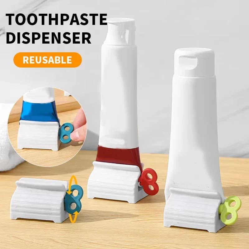 Tubo rotante per dentifricio, spremi dentifricio, supporto per sedile, rotazione, dispenser per dentifricio per bagno