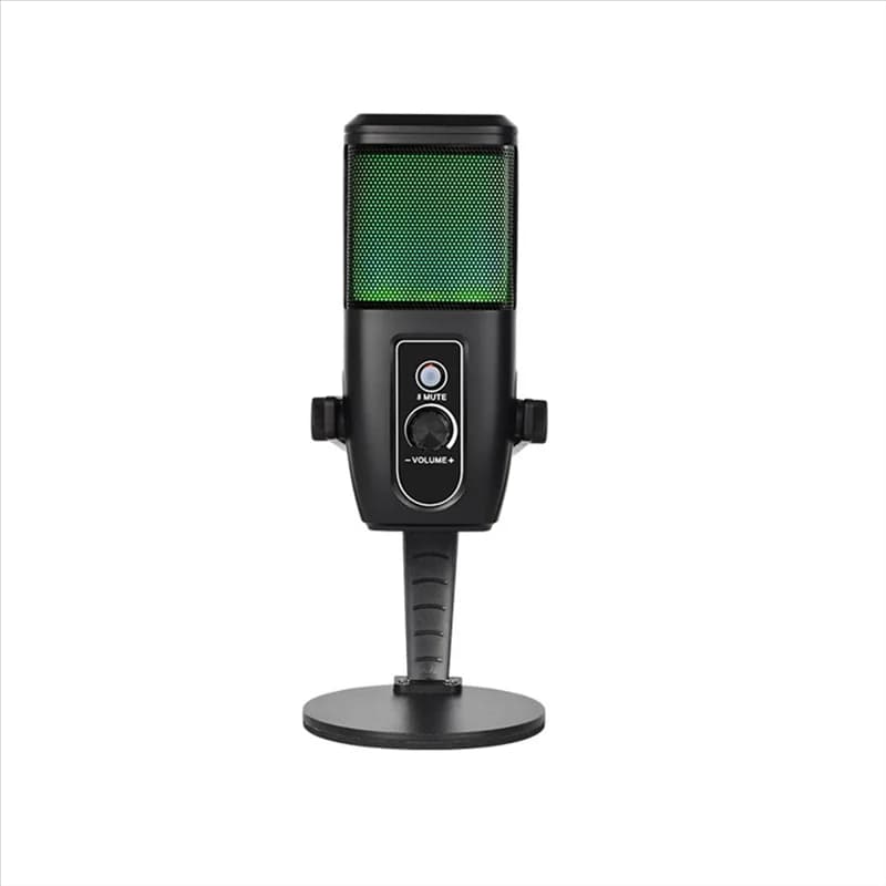 Microfono da gioco AA08-USB Microfono da gioco RGB da tavolo ideale per streaming e podcasting Plug & Play