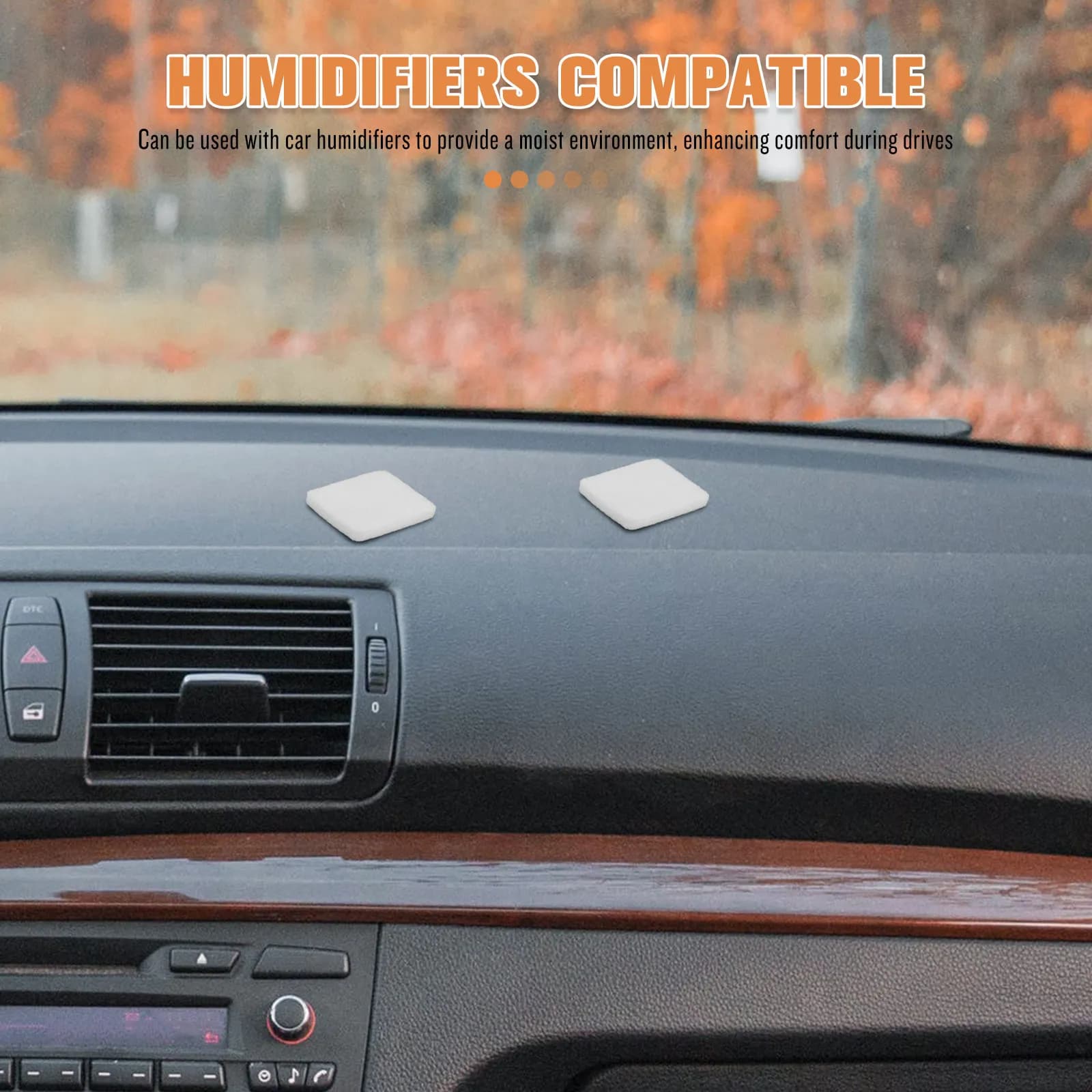 Car Aromatherapy Vent Clip Diffuser Air Freshener Interior Halloween Christmas Diffuser Cotton Pads Diffuser Refill Pads 50Pcs