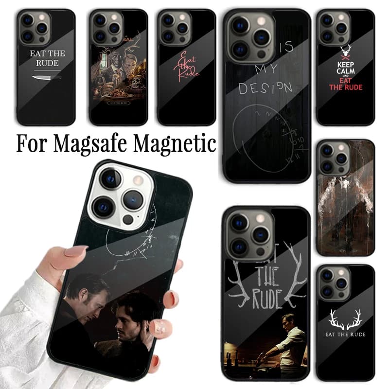 Hannibal Eat The Rude Phone Case Cover For iPhone 17 16 15 14 13 12 11 Pro Max Plus Magnetic FOR Magsafe