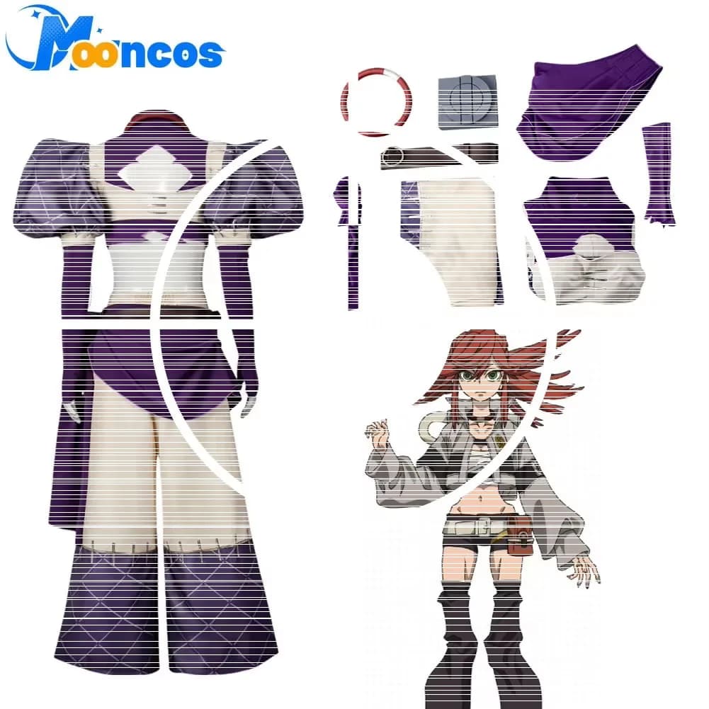 Nerde Cosplay Costume Top Pants Belt Gloves Set Gachi A Kuta Disguise Clothing Outfits Halloween Carnival Party Disguise Suit