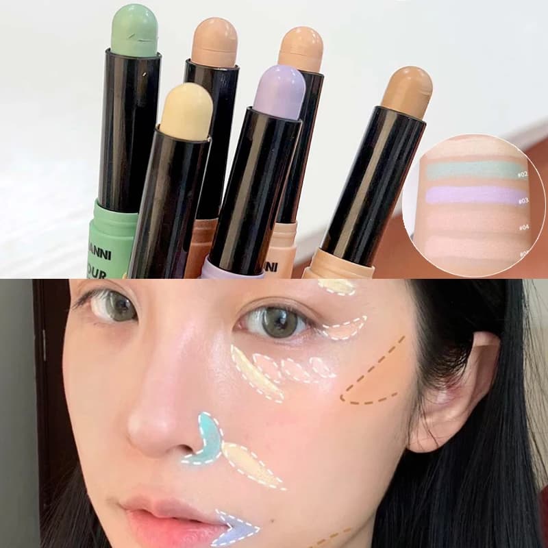 Copertura completa Correttore Stick V-face Shaping Contour Pen Idratante Copertura a lunga durata Acne Cerchi scuri Correttore viso Cosmetici