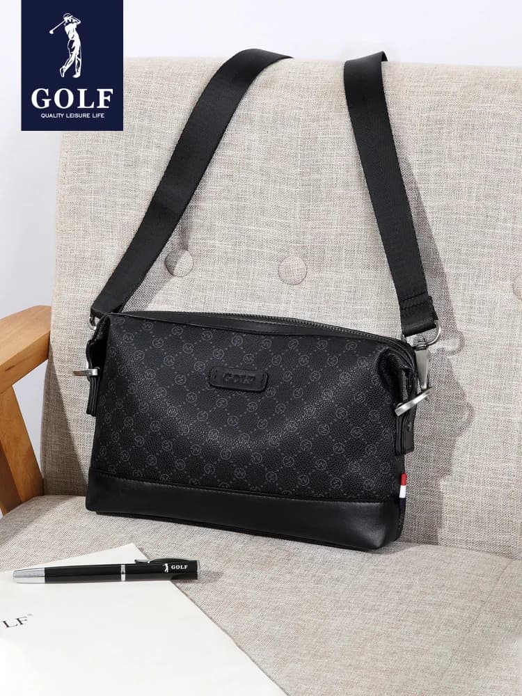 GOLF borsa a tracolla singola da uomo borsa a mano da lavoro presbite che ripristina i modi antichi la sua busta a tracolla catturata a mano