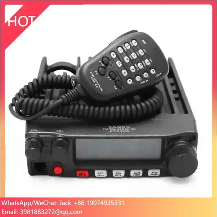 Ricetrasmettitore Analogico a Lungo Raggio ad Alta Potenza 80W 136-174MHz 100km, Radio Ham Mobile FT-2980R