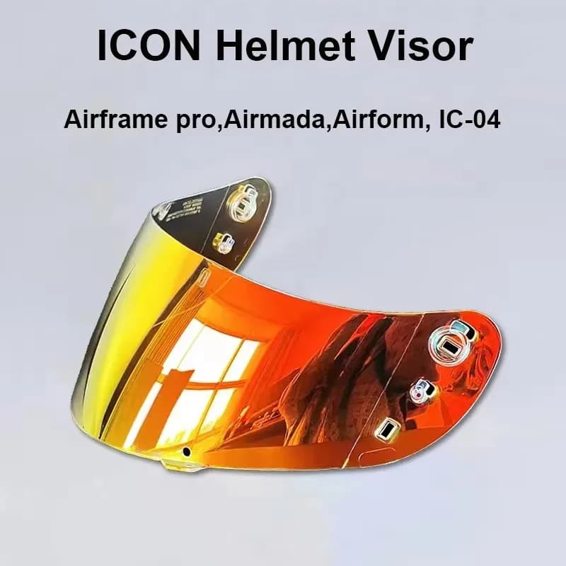 Visiera per Casco Integrale ICON, Compatibile con Casco Moto ICON IC-04 Airframe Pro Airmada Airform, Accessorio per Casco da Moto