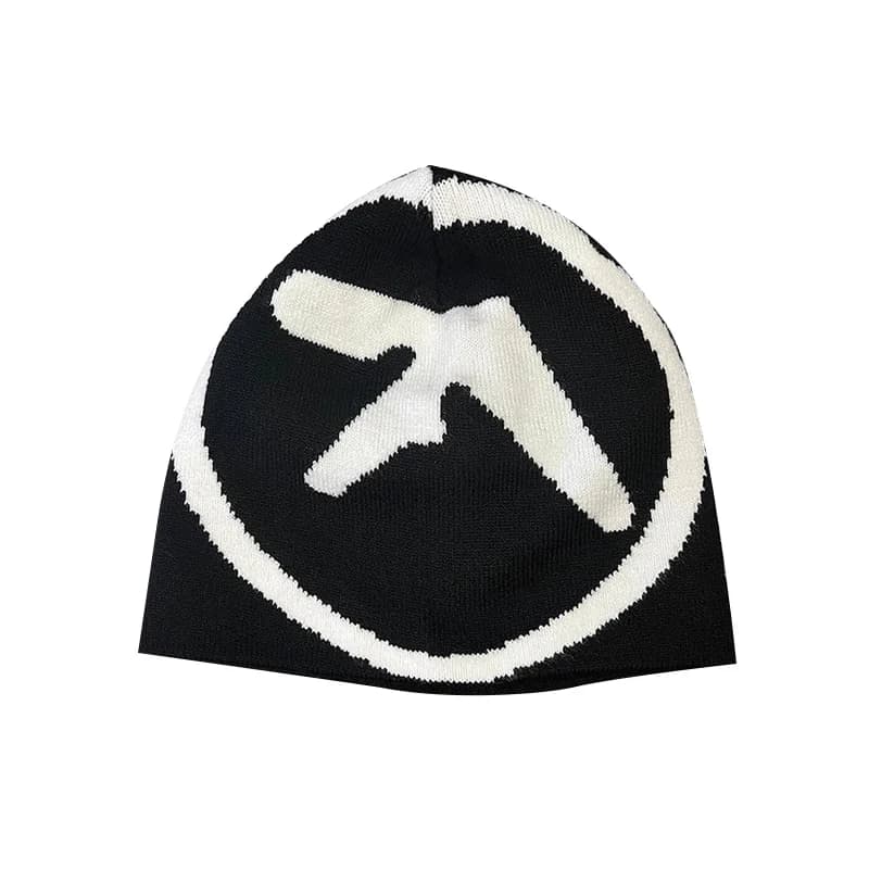 Cappello da donna berretti lavorati a maglia Aphex Twin Caps uomo Y2k Streetwear Winter Fashion Pullover Kpop Vintage Gothic Warm Hip Hop Unisex