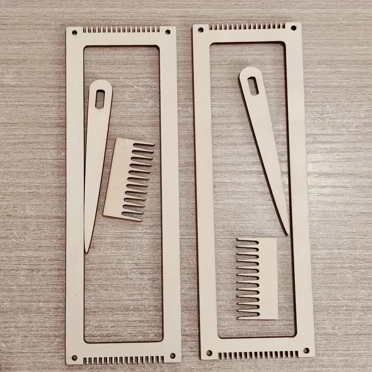 Multi-Craft DIY Sewing Tools Weaving Loom Kit Rectangle Weaving Loom Kit With Weaving Comb And Weaving Crochet Needle Wooden
