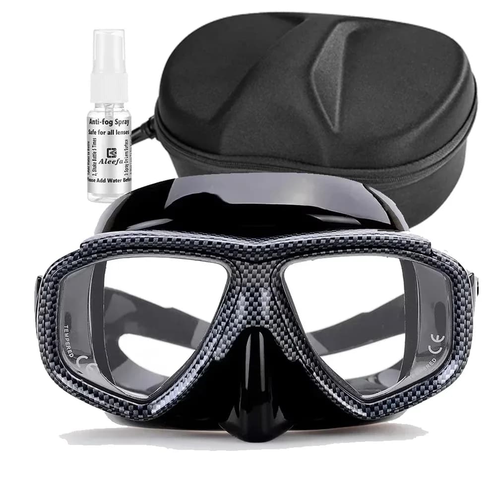 Diving mask for myopia Tempered glass lenses Camouflage with anti-fog spray for diving equipment Snorkeling skin