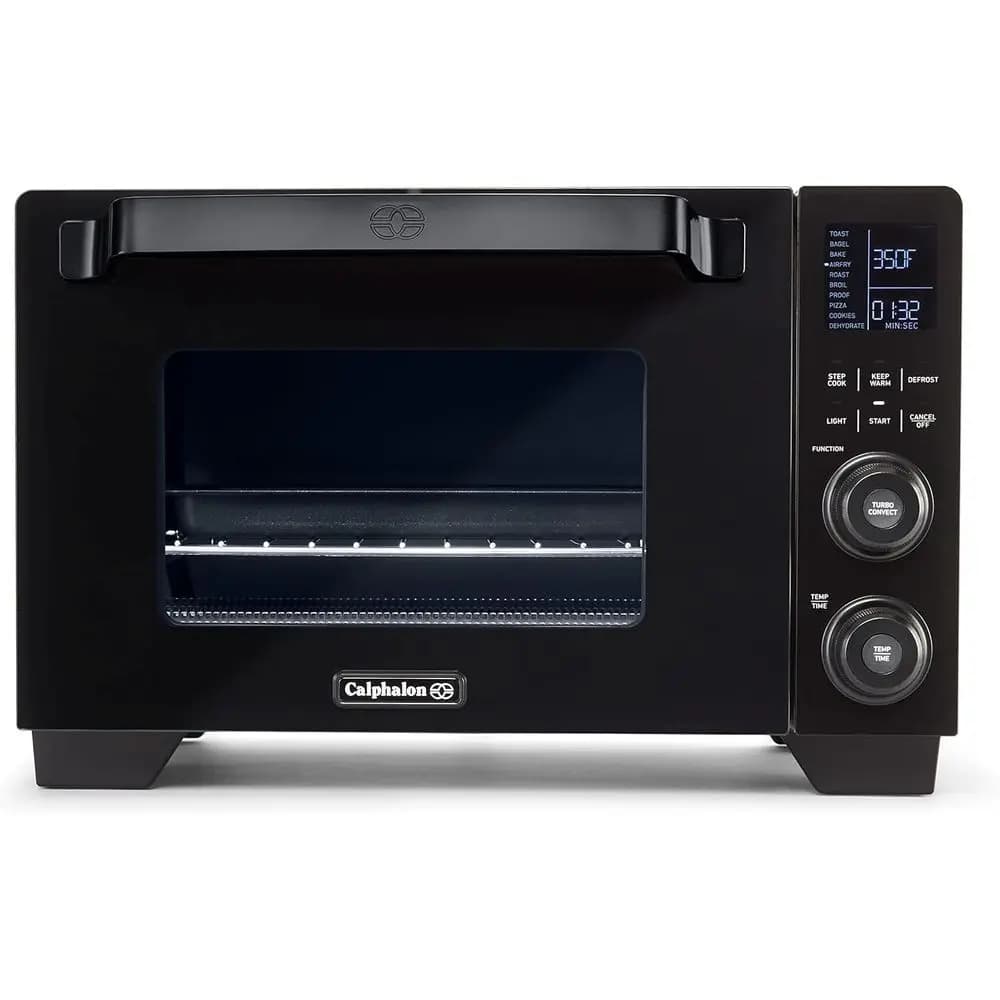 Forno Friggitrice ad Aria, Combinazione Forno Tostapane e Friggitrice ad Aria 11-in-1, Esterno Anti-calore, 26.4 QT/25 L, Adatto per Pizza da 12 Pollici, Acciaio Inossidabile