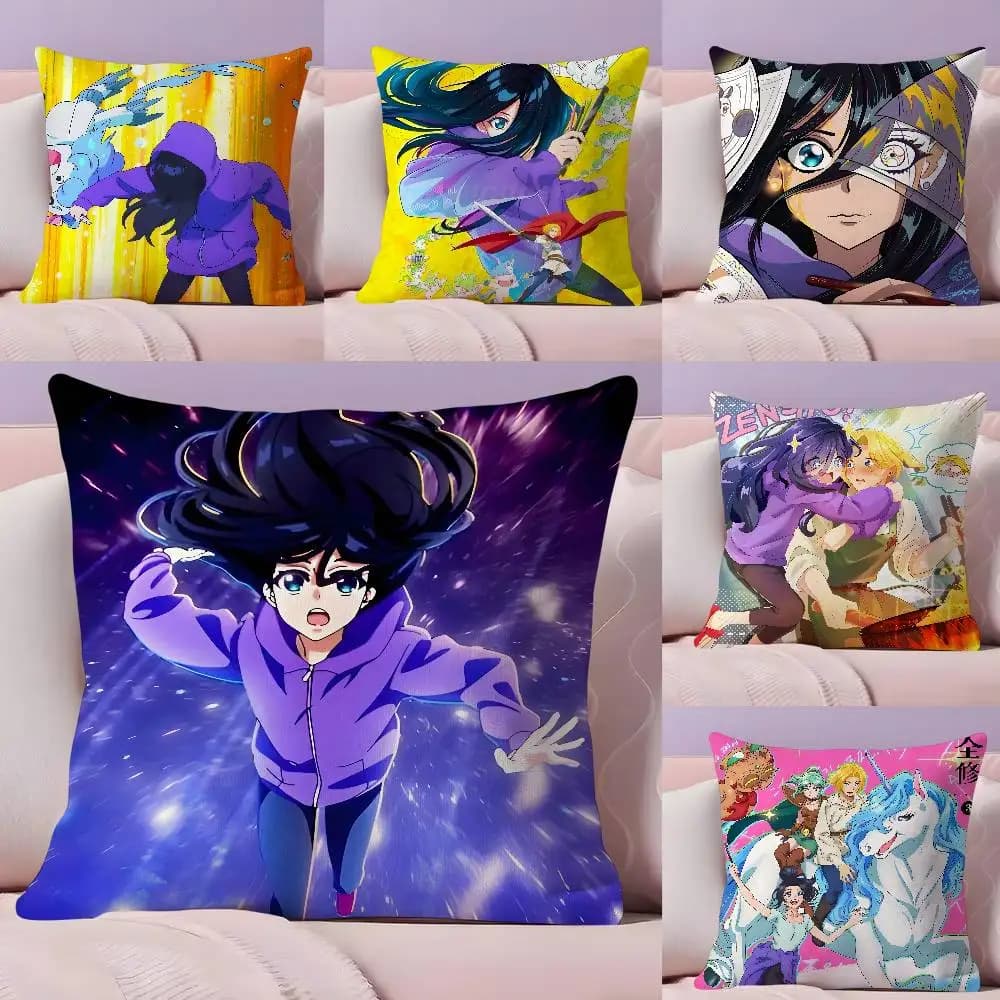 Anime Z-ZENSHU Pillow Case Ultra Soft Skin Friendly Fabric Cloud Like Comfort & Concealed Zipper
