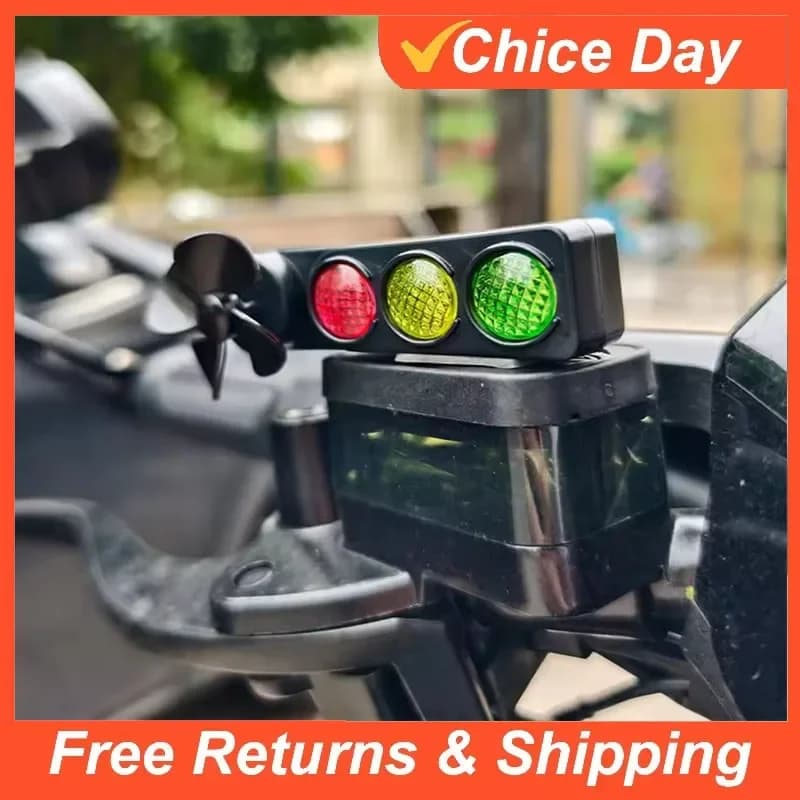 Luci LED per moto, piccole lampade di segnalazione per veicoli elettrici, accessori divertenti e sicuri per la guida in bicicletta, avvisi di traffico a LED per bici Amagi