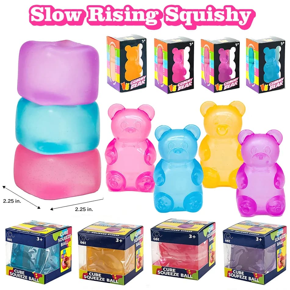 Giocattoli Squishy Antistress a Lenta Risalita, Sensoriali, per Alleviare l'Ansia e Migliorare la Concentrazione, Calmanti da Scrivania per Adulti e Bambini - Offerta Speciale