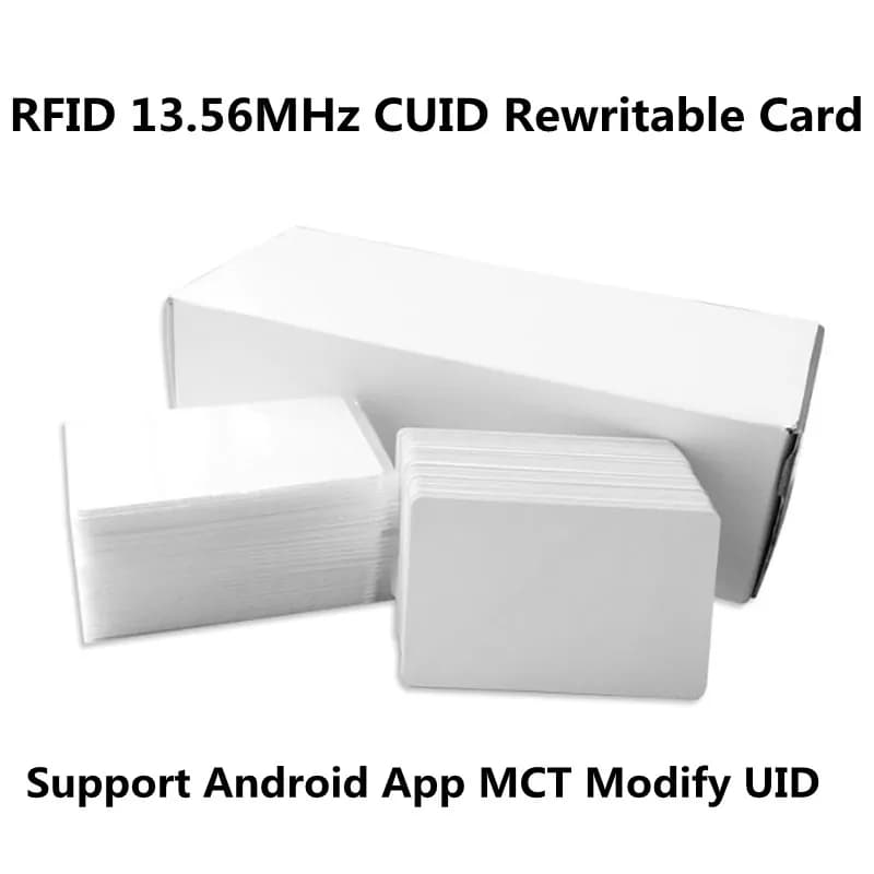RFID Gen2 CUID App Android MCT Modifica UID Modificabile NFC Clone Copia 1K S50 Blocco di carte 0 Riscrivibile 13,56 MHz Scrivibile 14443A