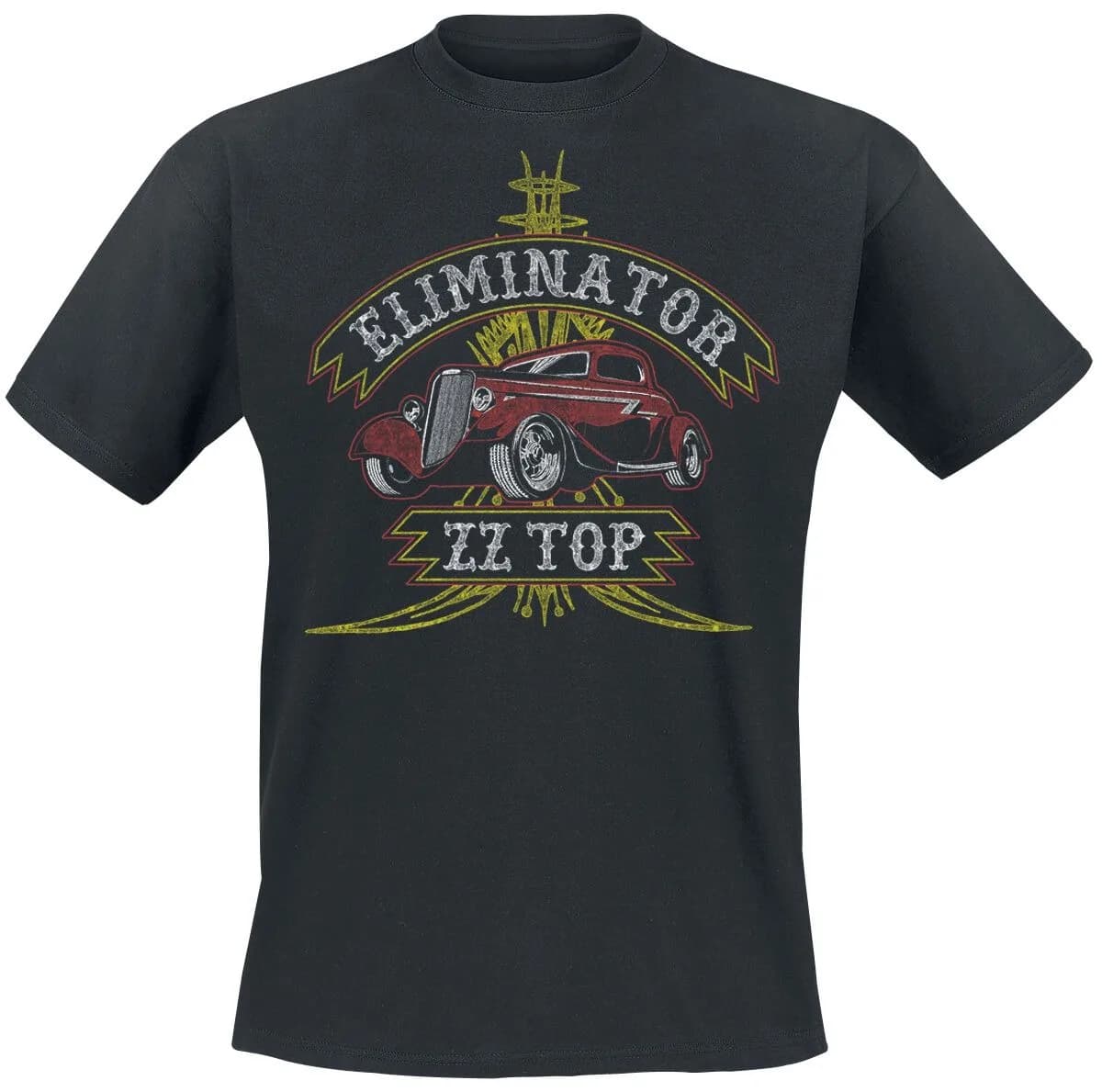 T-shirt con stampa ZZ Top Retro Emblem Hot Rod, top casual unisex in puro cotone, maglietta classica alla moda Rock N Roll