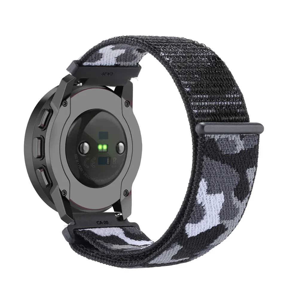 Fasce mimetiche per Suunto 7/9/9 Titanium/9 Baro/9 GPS/D5/D5i/D7/Spartan Ultra/Spartan Sport/Polso HR Band, cinturino in nylon velcro