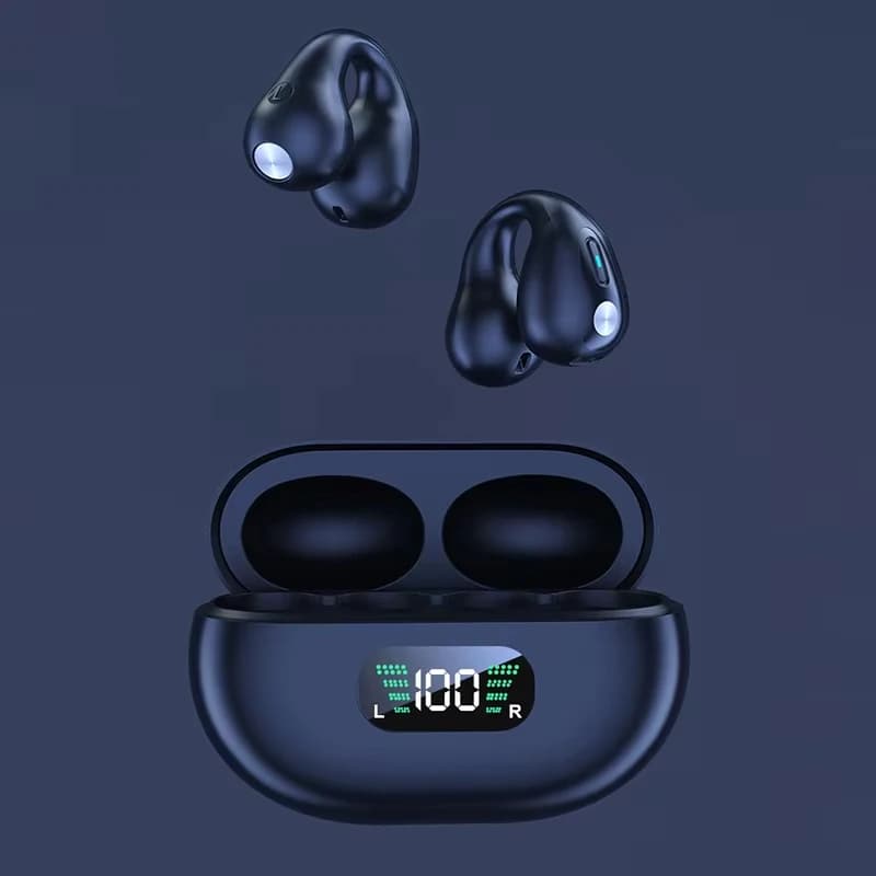 Noise-Cancelling Wireless Bluetooth Earphones with High Battery Capacity and Long Battery Life, Without Needing to Be Inserted into the Ear