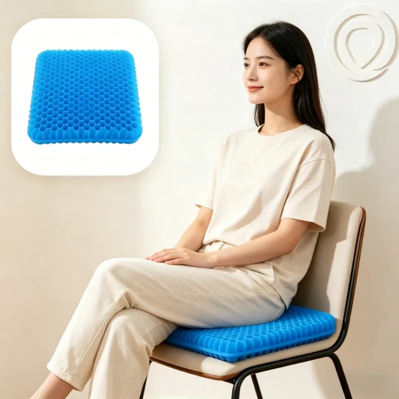 2 Cuscini Ergonomici per Seduta, Alleviamento del Dolore al Coccige, per Casa, Ufficio, Auto, Sedia a Rotelle