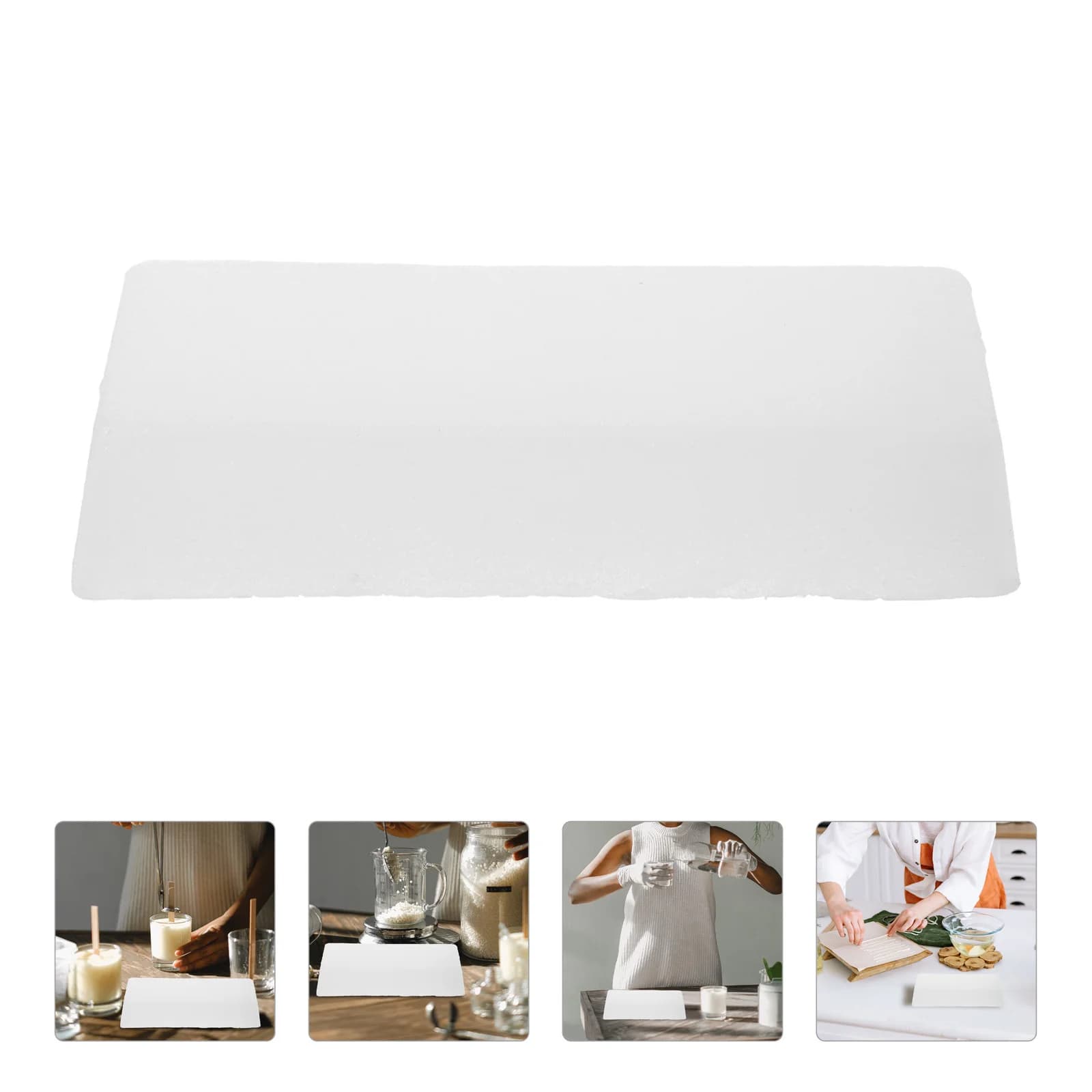 Blocco di cera di paraffina per uso domestico, solido, senza odori, facile da usare per realizzare forniture per pavimenti per lucidatura del legno