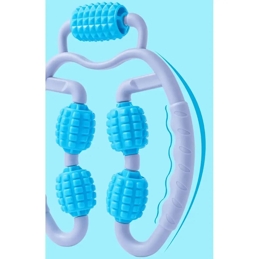 Handheld Foam Leg Muscle Massager Roller for Yoga Pilates Muscle Release Shaping and Body Relaxation