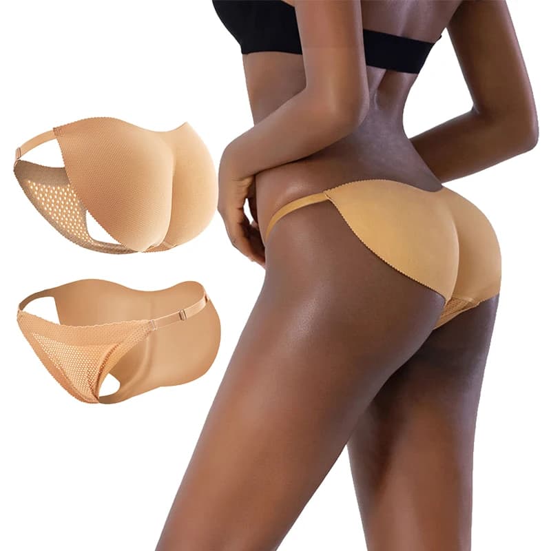 Mutandine imbottite Silicone Butt Lifter Hip Enhancer Push Up Shorts Shaper Perizoma Invisibile Breve Culo finto Corpo Shaperwear Biancheria intima