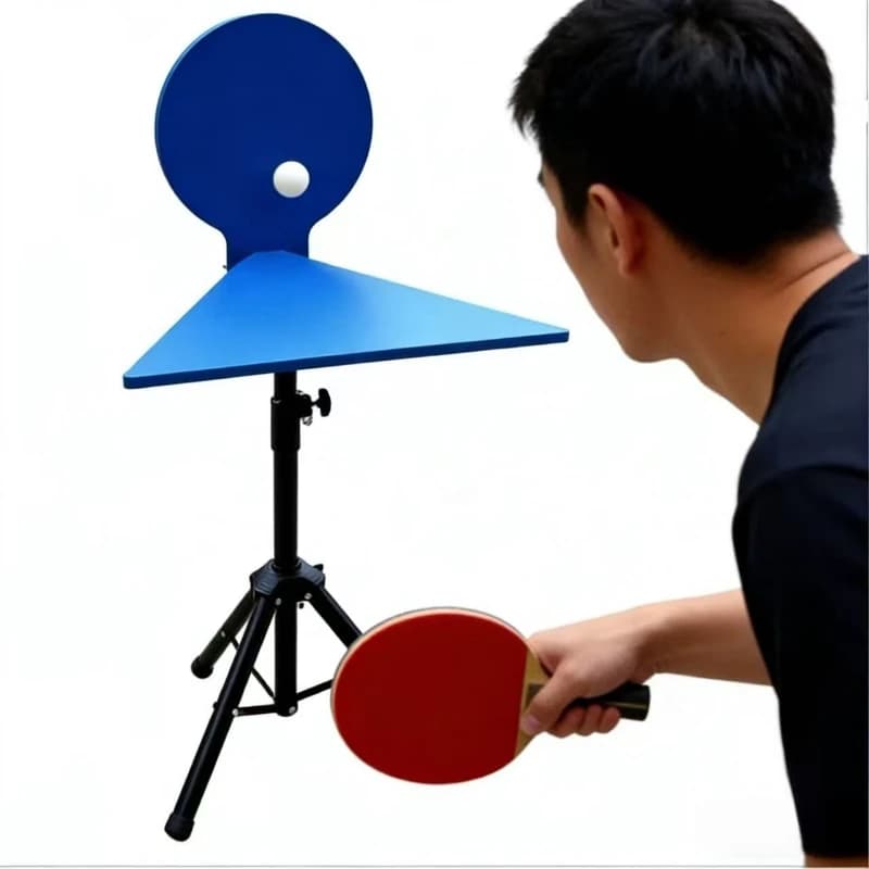 Tavola di Rimbalzo Regolabile per Allenamento Tennis da Tavolo, Tavola Singola per Rimbalzo Ping Pong, Attrezzo Professionale Durevole per Allenamento con la Palla