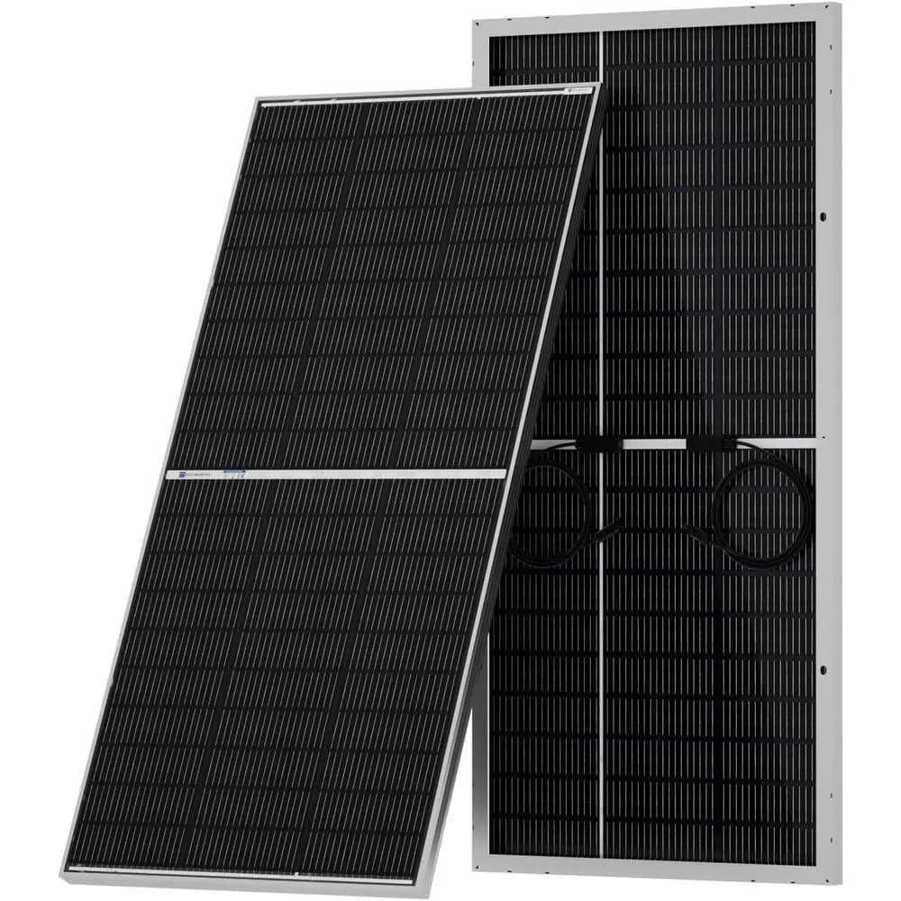 Pannello solare bifacciale tipo N 18BB, pannello solare monocristallino 1 PC da 12 Volt con un'elevata efficienza di conversione del 25%, ideale per camper, boa
