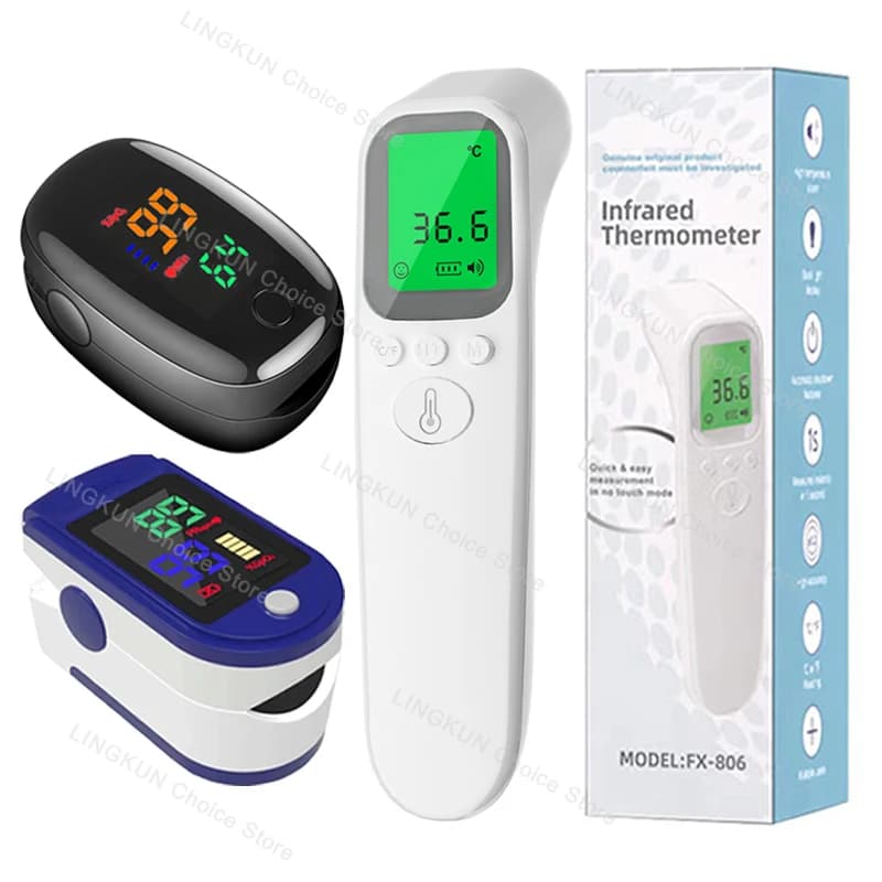 Contactless Front Digital Thermometer, Medical Infrared Thermometer to Measure Body and Fever, Newborn and Adult Instrument