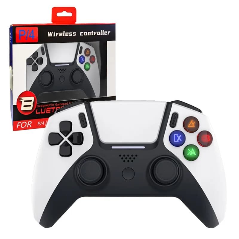 Nuovo controller di gioco personalizzato P4 Controller Bluetooth wireless per PC, tablet, USB, telefono, joystick a vapore
