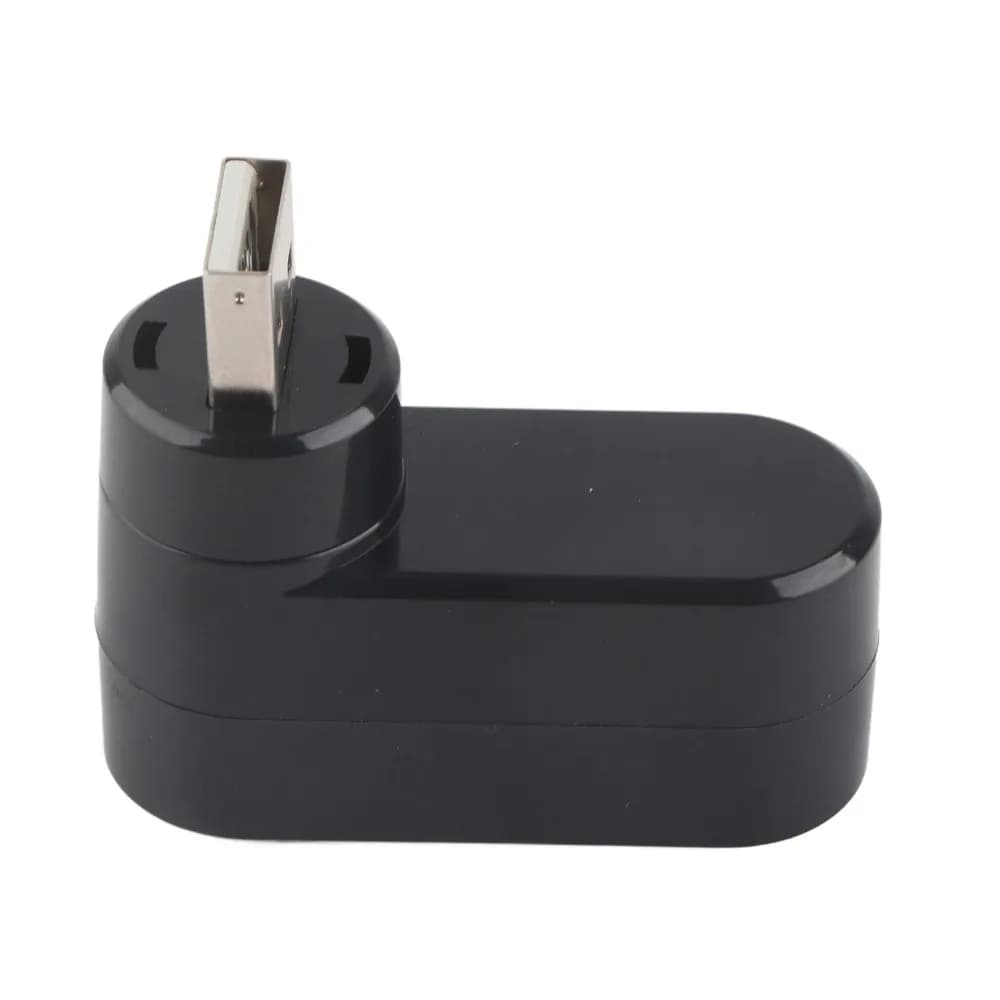 Splitter USB Portatile Regolabile Mini, Nero, USB 2.0, Docking Station USB a 3 Porte, Adattatore USB per PC e Computer