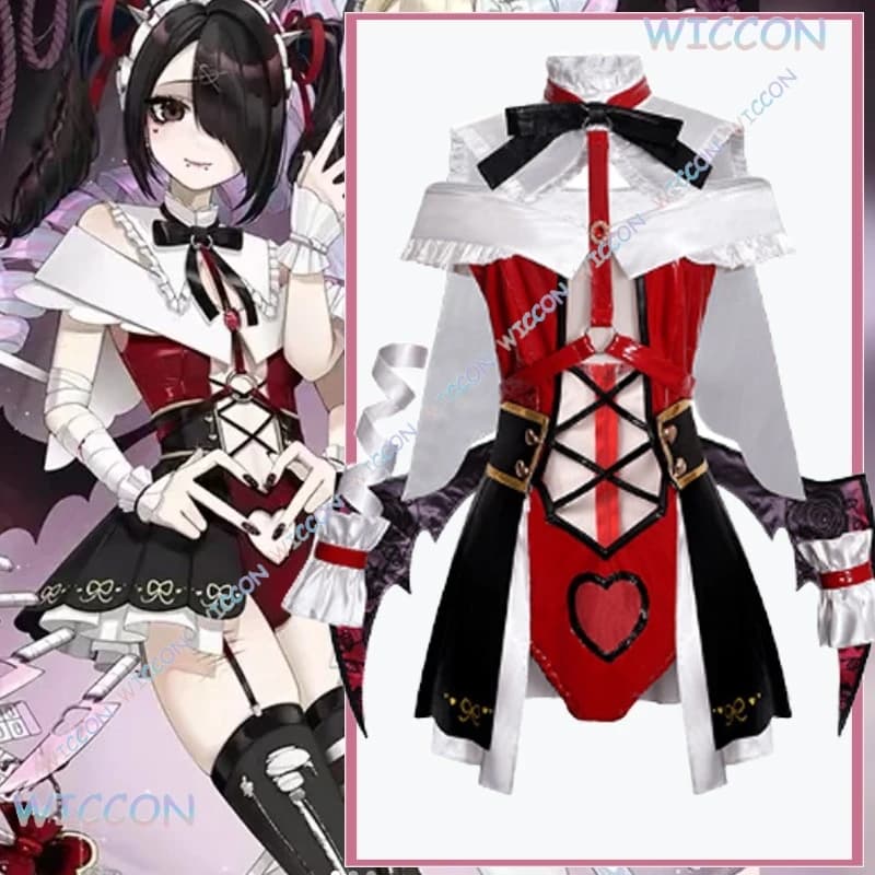 Ame Gioco Cosplay Needyy Streamerr Overloadd Ame-Chan Magical Girl Fanart Costume Cosplay Ame Parrucca Cosplay Donna Costume di Halloween