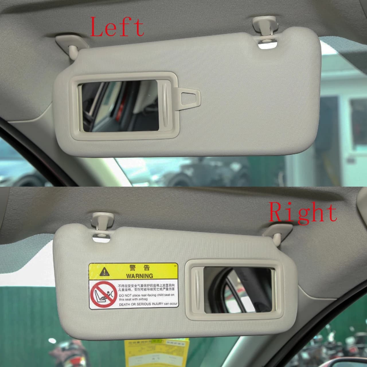 1 pz Parasole Interno Auto per Mazda CX30 2020-2024, Tendina Parasole Laterale con Specchio, Copertura Parasole