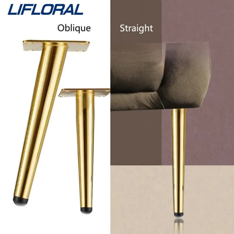 1 pz 10/12/15 cm nuovi mobili gambe tavolino gambe nero dorato metallo casa progetti fai da te divano gamba mobile TV gamba sedia gamba