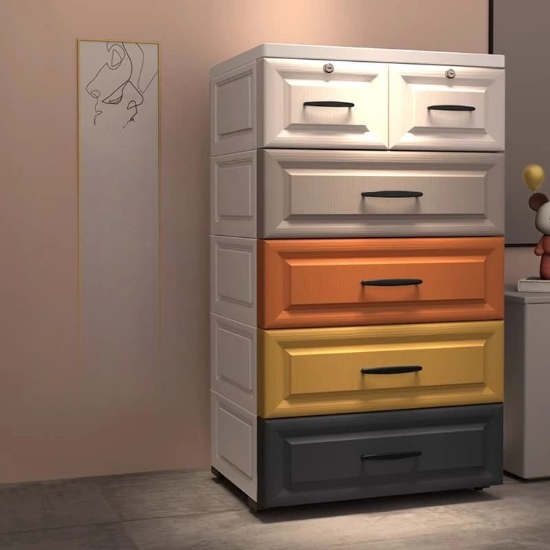 Scaffale portaoggetti sottile a 3 livelli con spazio stretto Organizzatore impermeabile per bagno e cucina Armadietto con rotelle facile da spostare per WC
