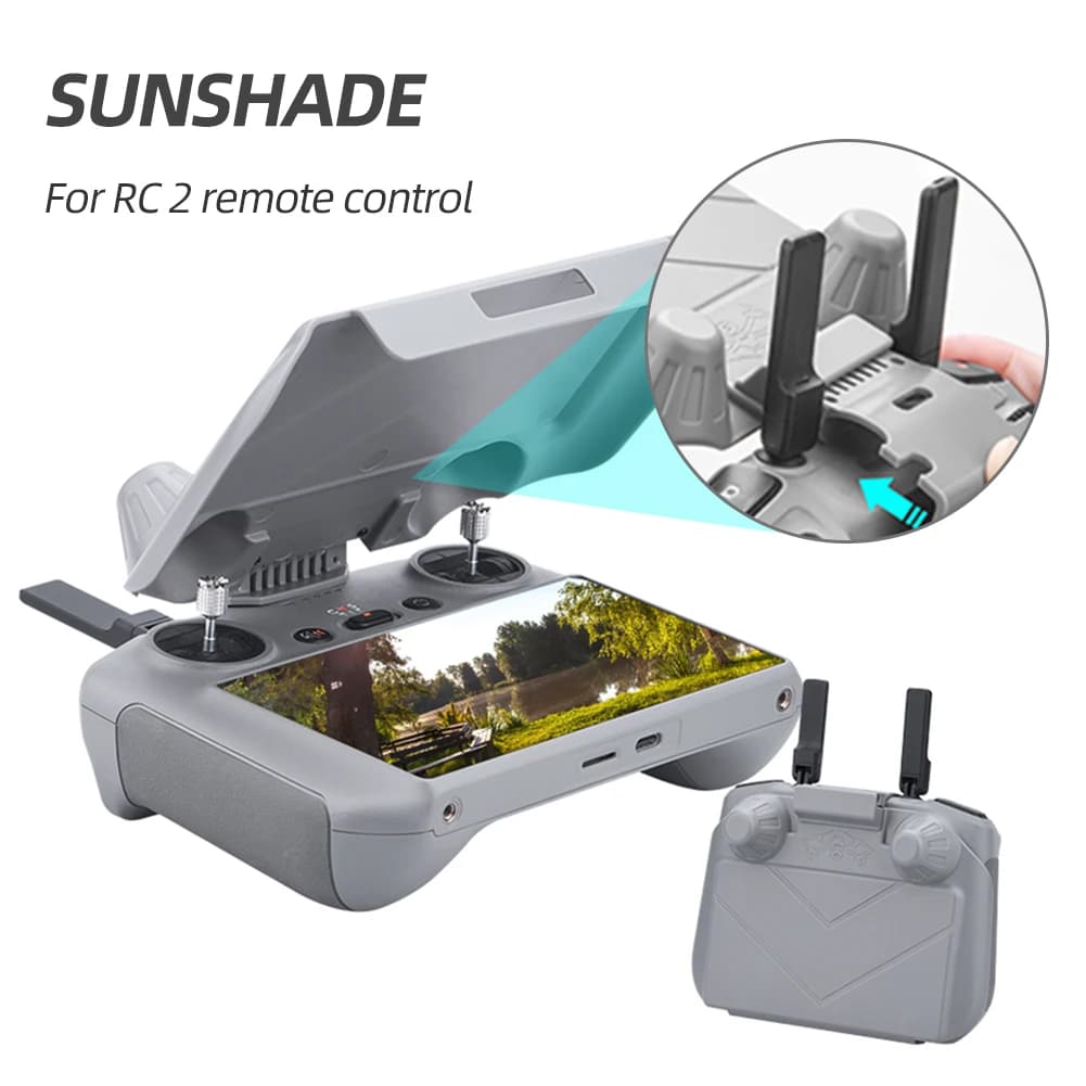 Foldable sunscreen, sunscreen, protection screen, remote control, lightweight DJI RC 2 controller accessories