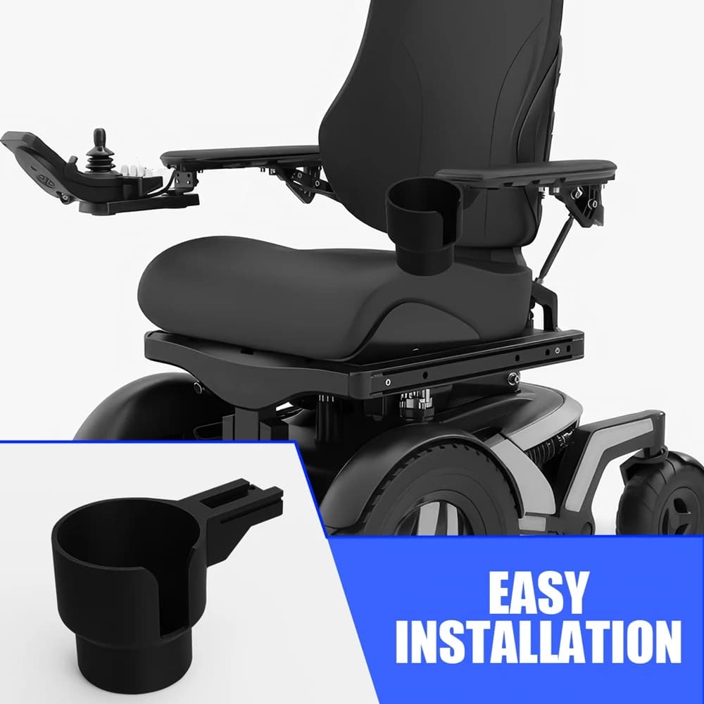 Permobil Electric Wheelchair Glass Holder Box for Beverage Sets