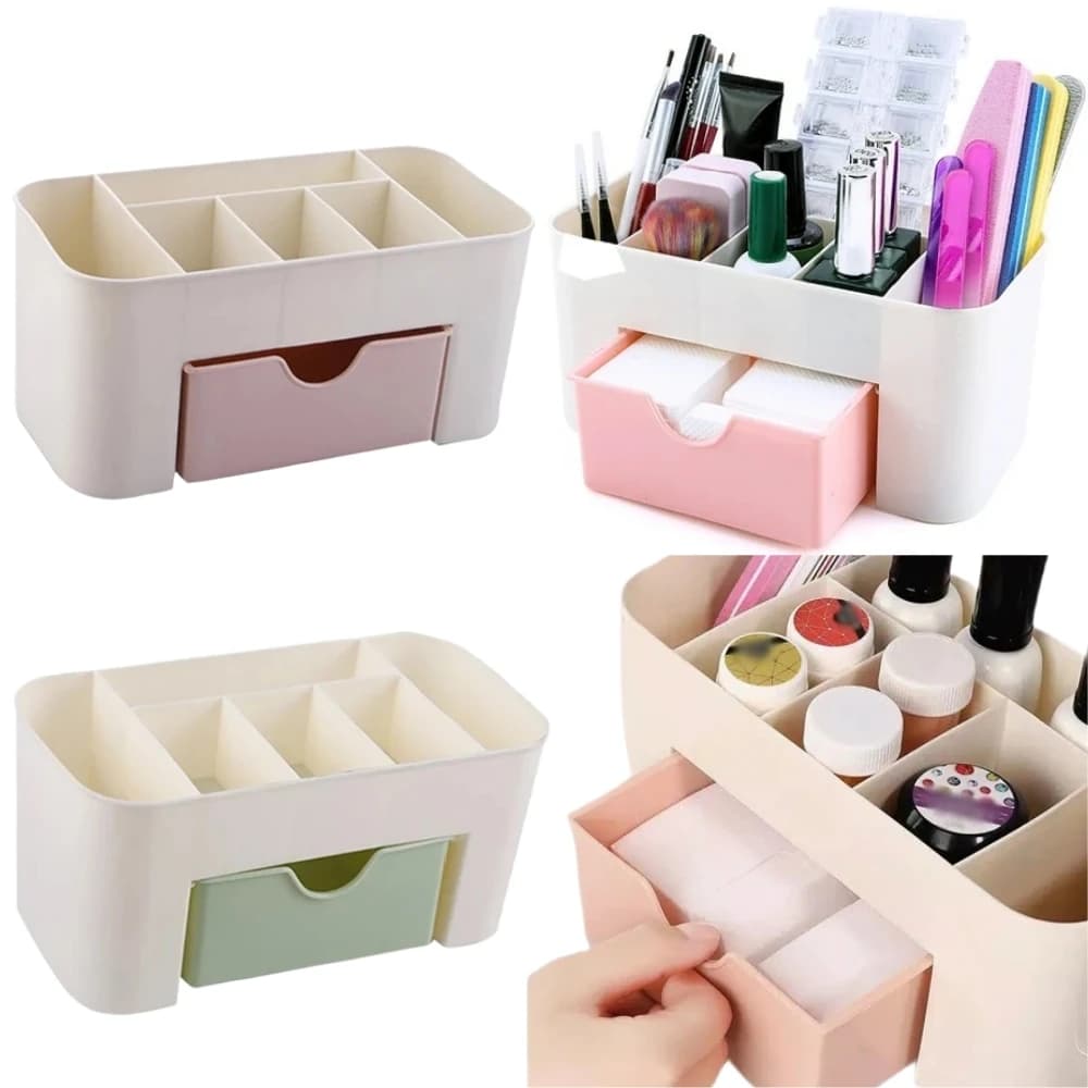 Organizer for nail art Table drawers Storage box for cosmetics Toolbox for makeup brushes Disappearance for jewelry lipstick mask