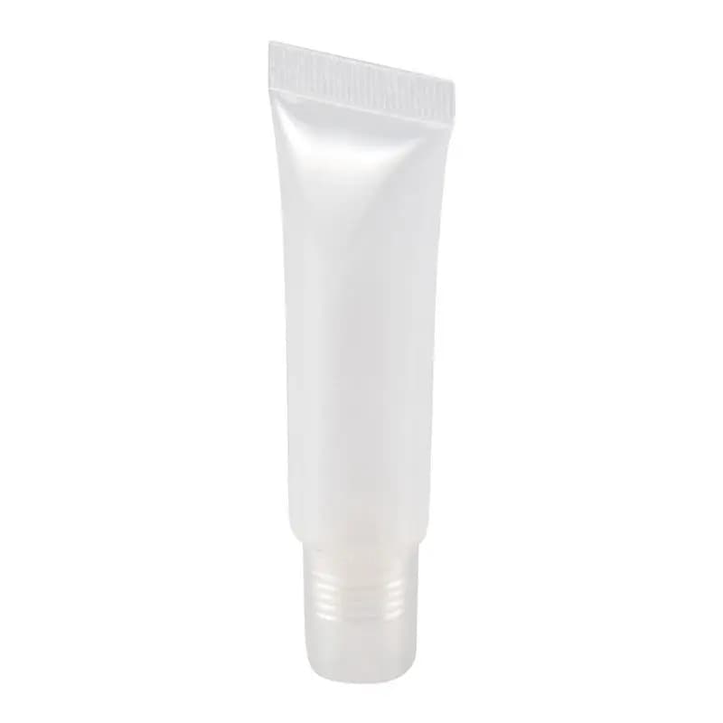 AEA9-100 Pezzi Flaconi da 10Ml per Distribuzione, Tubi per Lucidalabbra, Contenitori Vuoti Trasparenti per Cosmetici Fai-da-Te, Bocca Obliqua