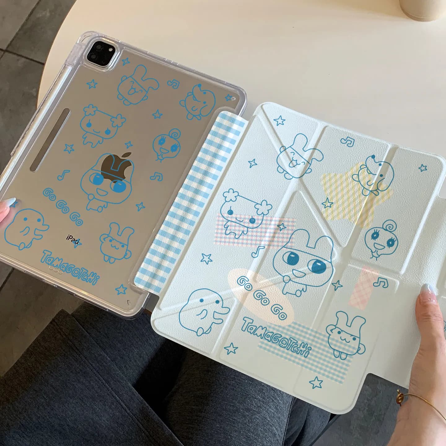 Nuova Custodia Coreana Ins Tamagotchi per iPad Pro 11 12.9in 13 M4 M5, Cover per iPad 9.7 10.2 5/6a 7/8/9 10 11a Gen, Mini Air 3 4 5 6 7
