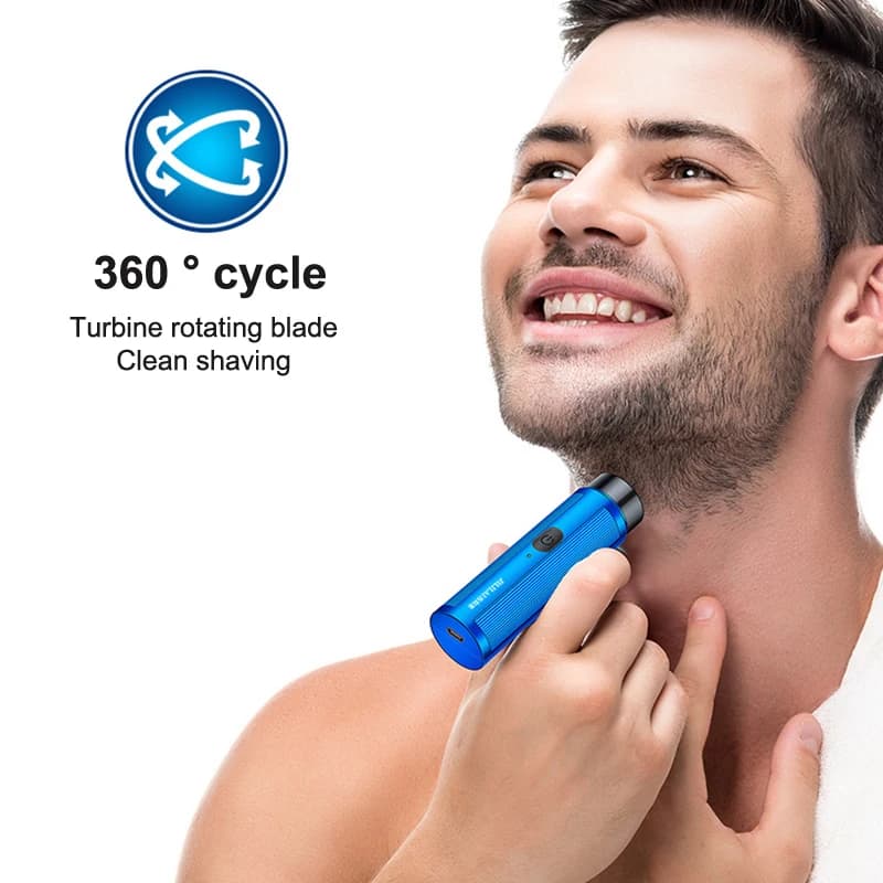 Men Mini Rechargeable Electric Shaver Portable Beard Trimmer Razor For Travel Car Use Machine Tools Men Women Daily GroomingNew