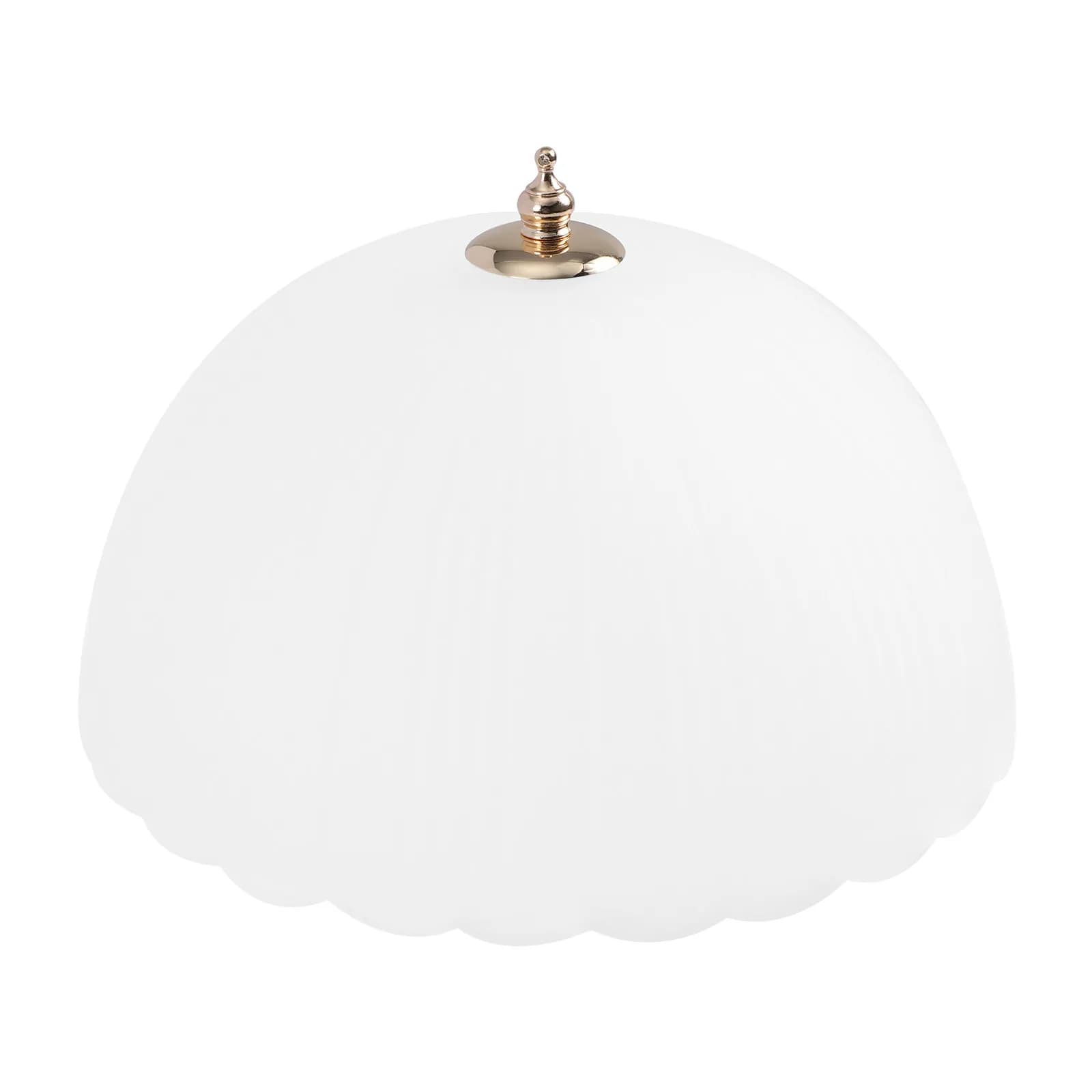 1 Piece Elegant Glazed Glass Shade Anguria Effect, Modern and Simple Design, Compatible with Table lamps, Desk and Lamps