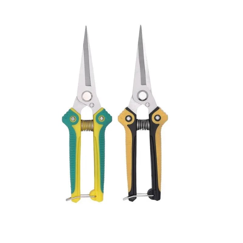 Rubber and plastic straight pruning shears Multipurpose gardening shears to save labor Stainless steel shearing shears