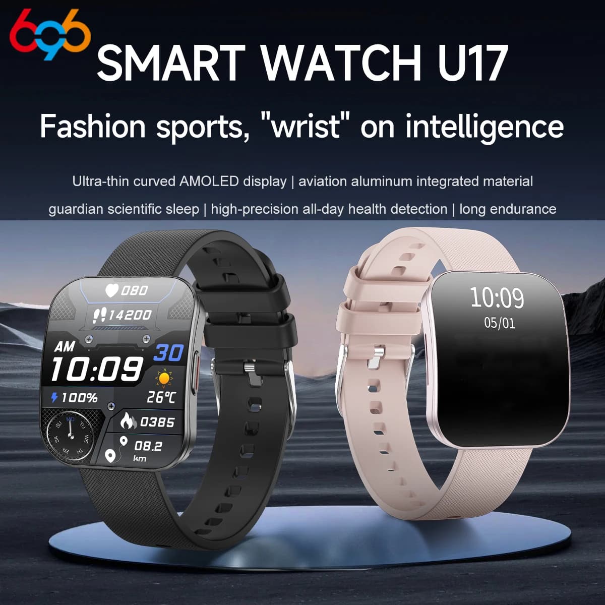 Amoled Ultra-sottile Curvo Impermeabile Smartwatch Donna Sport 24 ore Cardiofrequenzimetro Salute Monitor Blue Tooth Chiama Smart Watch Uomo Sonno