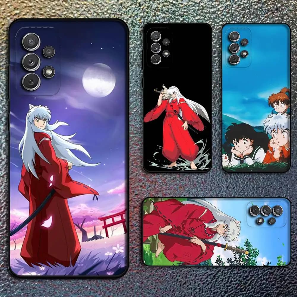 Anime I-Inuyashas Popular Phone Case For Samsung S25,S24,S21,S22,S23,S30,Ultra,S20,Plus,Fe,Lite,Note,10,9,5G Black Cover