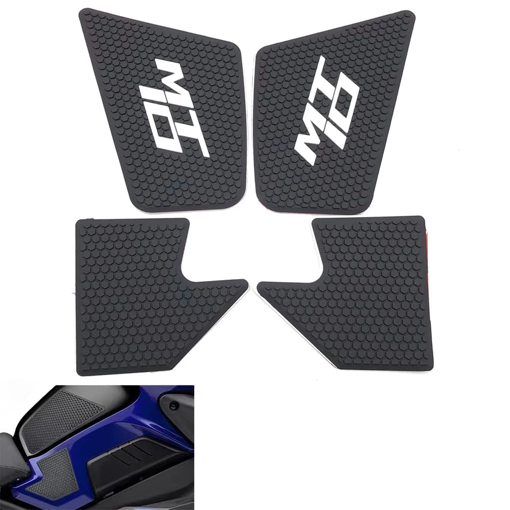 Moto Rilievi Del Carro Armato Del Carburante Adesivo Lato Gas Ginocchio Grip Protector Trazione Decalcomanie Per Yamaha MT-10 MT10 MT 10 2016-2020 2021 2022