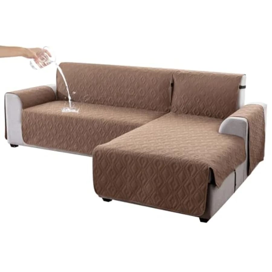 Seat Cover for Dogs, L Cover, Reversible Cover for L Sectional Sofa in Pelliccia
